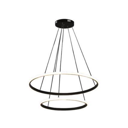 LED-dæmpbar pendel på wire LED/55W/230V 3000–6500K Ø 60 cm + fjernbetjening