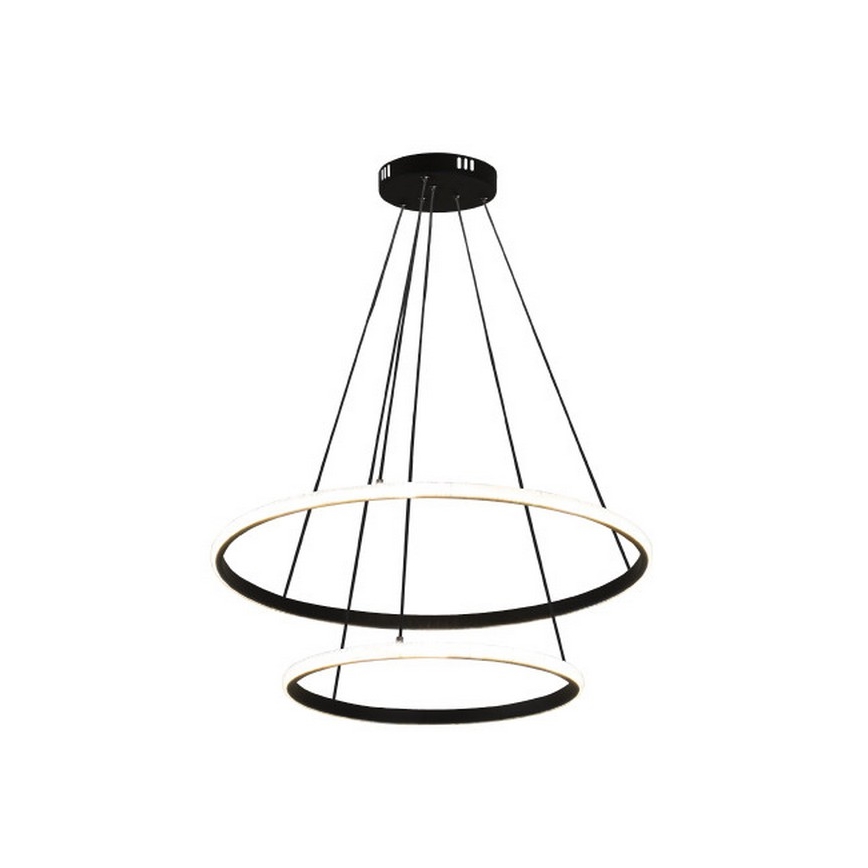 LED-dæmpbar pendel på wire LED/55W/230V 3000–6500K Ø 60 cm + fjernbetjening