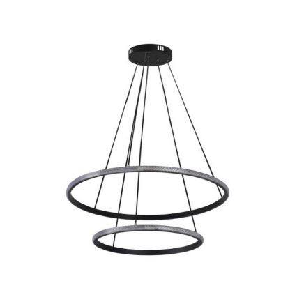 LED-dæmpbar pendel på wire LED/55W/230V 3000–6500K Ø 60 cm + fjernbetjening