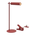 LED Dæmpbar magnetisk genopladelig bordlampe 3-i-1 LED/3W/5V 4000K 1500 mAh rød