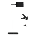 LED Dæmpbar magnetisk genopladelig bordlampe 4-i-1 LED/3W/5V 3000-6000K 1800 mAh sort