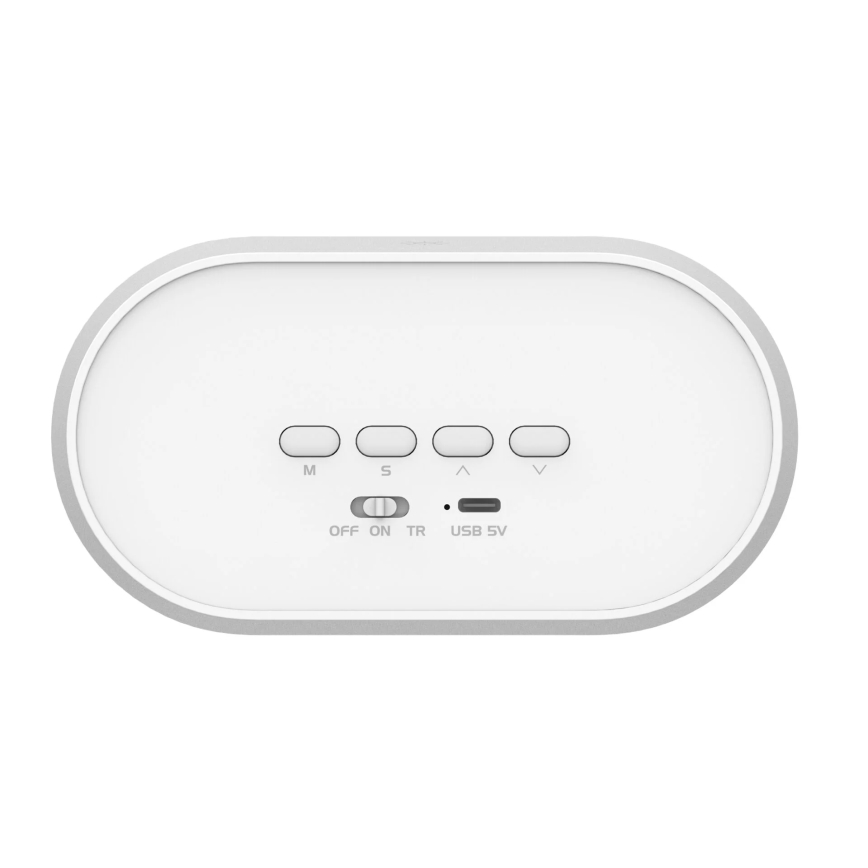 LED Dæmpbar natlampe med vækkeur BUNNY LED/1,2W/5V 3000K