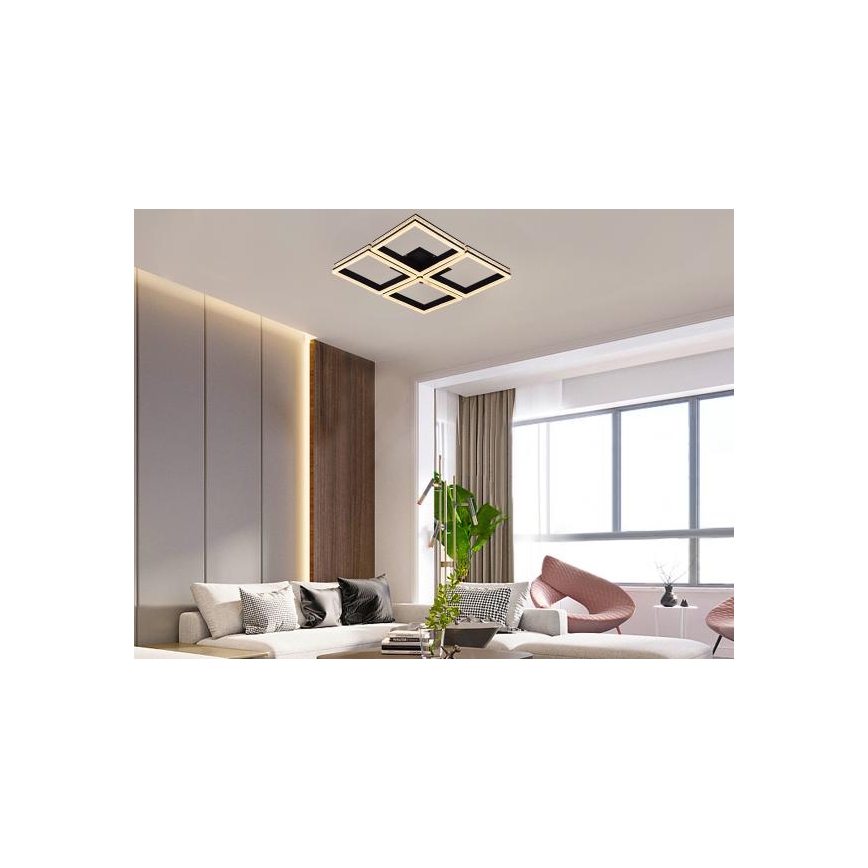 LED Dæmpbar overflademonteret loftarmatur LED/215W/230V 3000-6500K + fjernbetjening