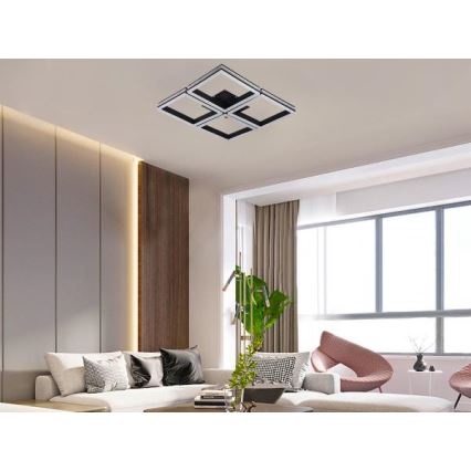 LED Dæmpbar overflademonteret loftarmatur LED/215W/230V 3000-6500K + fjernbetjening