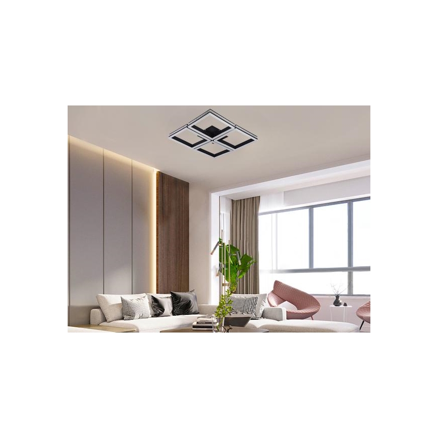 LED Dæmpbar overflademonteret loftarmatur LED/215W/230V 3000-6500K + fjernbetjening