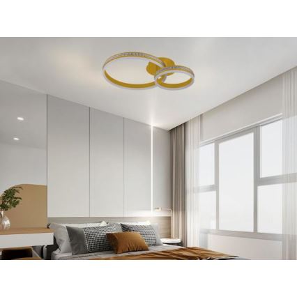 LED Dæmpbar overflademonteret loftlampe LED/110W/230V 3000-6500K + fjernbetjening