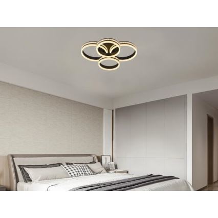 LED Dæmpbar overflademonteret loftlampe LED/150W/230V 3000-6500K + fjernbetjening