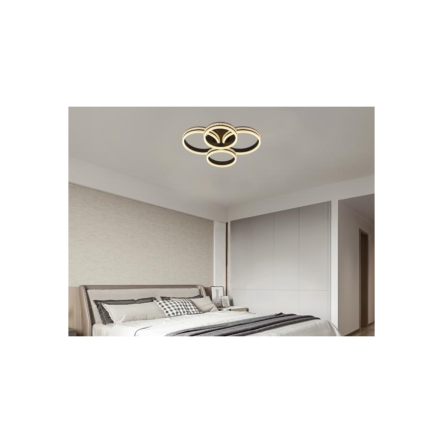 LED Dæmpbar overflademonteret loftlampe LED/150W/230V 3000-6500K + fjernbetjening