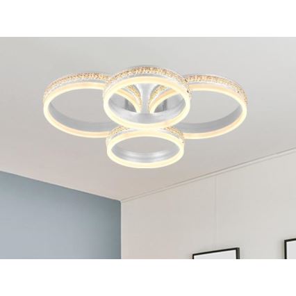 LED dæmpbar overflademonteret loftlampe LED/150W/230V 3000-6500K + fjernbetjening