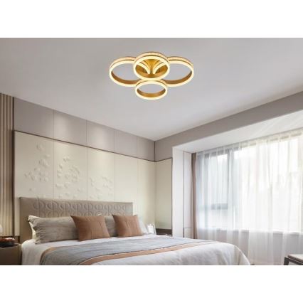 LED-dæmpbar overflademonteret lysekrone LED/150W/230V 3000–6500K + fjernbetjening
