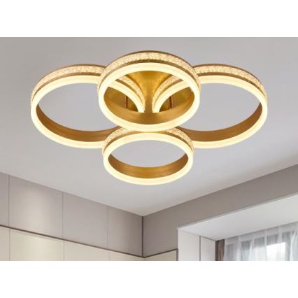 LED-dæmpbar overflademonteret lysekrone LED/150W/230V 3000–6500K + fjernbetjening