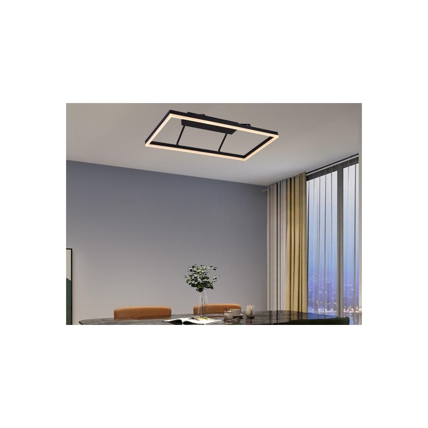 LED dæmpbar overflademonteret lysekrone LED/55W/230V 3000-6500K + fjernbetjening
