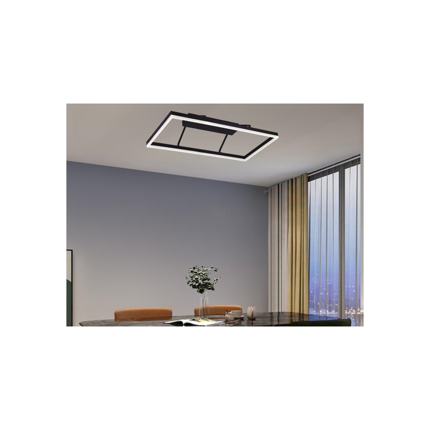 LED dæmpbar overflademonteret lysekrone LED/55W/230V 3000-6500K + fjernbetjening