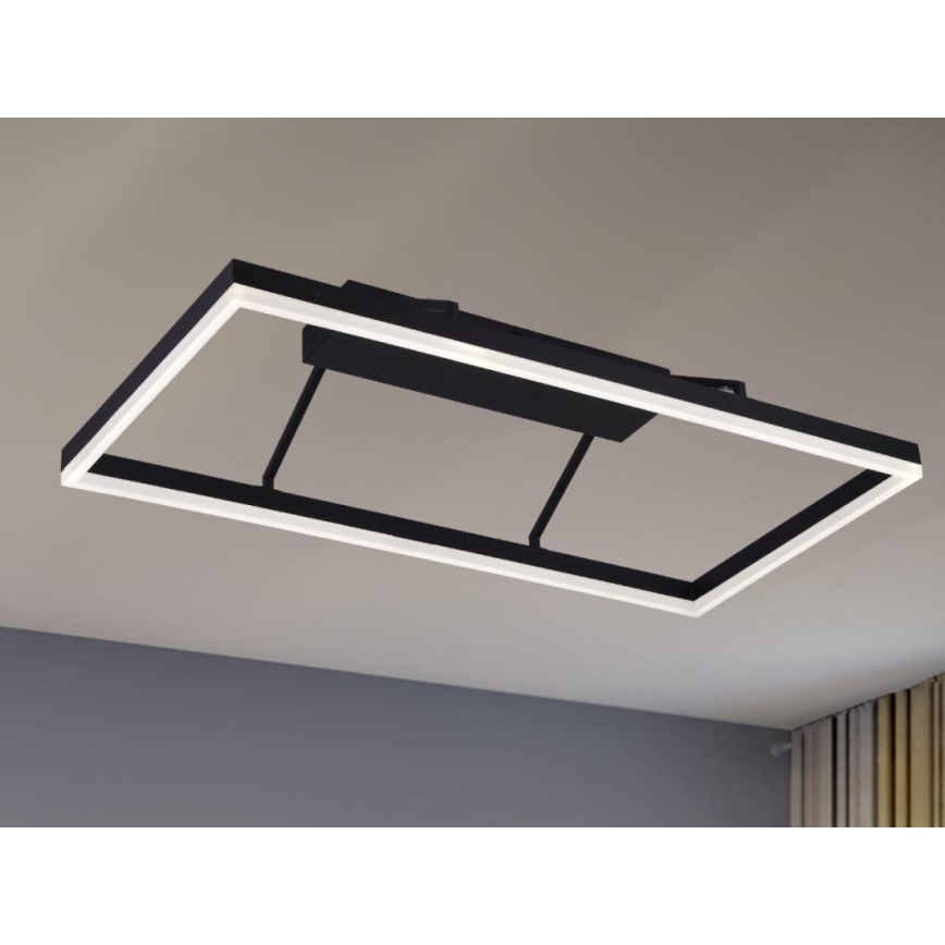 LED dæmpbar overflademonteret lysekrone LED/55W/230V 3000-6500K + fjernbetjening
