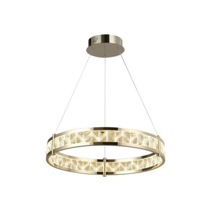 LED dæmpbar krystal-lysekrone med wireophæng ENRIQUE LED/40W//230V 3000-6000K Ø 60 cm + fjernbetjening