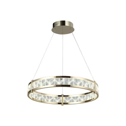 LED dæmpbar krystal-lysekrone med wireophæng ENRIQUE LED/40W//230V 3000-6000K Ø 60 cm + fjernbetjening