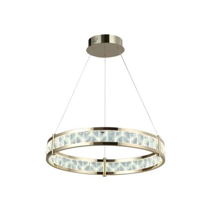 LED dæmpbar krystal-lysekrone med wireophæng ENRIQUE LED/40W//230V 3000-6000K Ø 60 cm + fjernbetjening