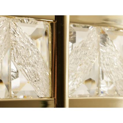 LED dæmpbar krystal-lysekrone med wireophæng ENRIQUE LED/40W//230V 3000-6000K Ø 60 cm + fjernbetjening