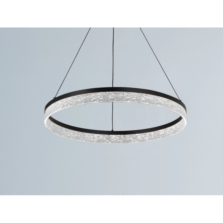 LED dæmpbar pendel med wireophæng ALIANZ LED/45W/230V 3000-6000K Ø 60 cm + fjernbetjening