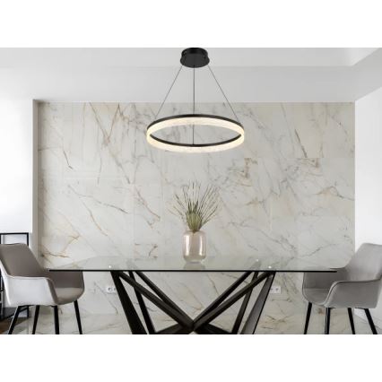 Dæmpbar LED-lysekrone på wire ALIANZ LED/60W/230V 3000-6000K Ø 80 cm + fjernbetjening