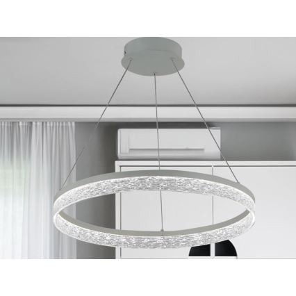 Dæmpbar LED-pendel på wire ALIANZ LED/60W/230V 3000-6000K Ø 80 cm + fjernbetjening