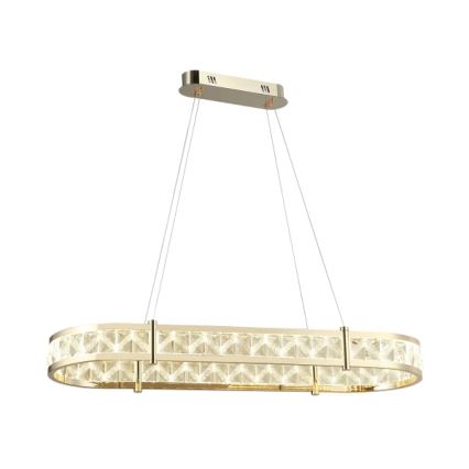 LED-dæmpbar krystalpendel på wire ENRIQUE LED/50W//230V 3000-6000K + fjernbetjening