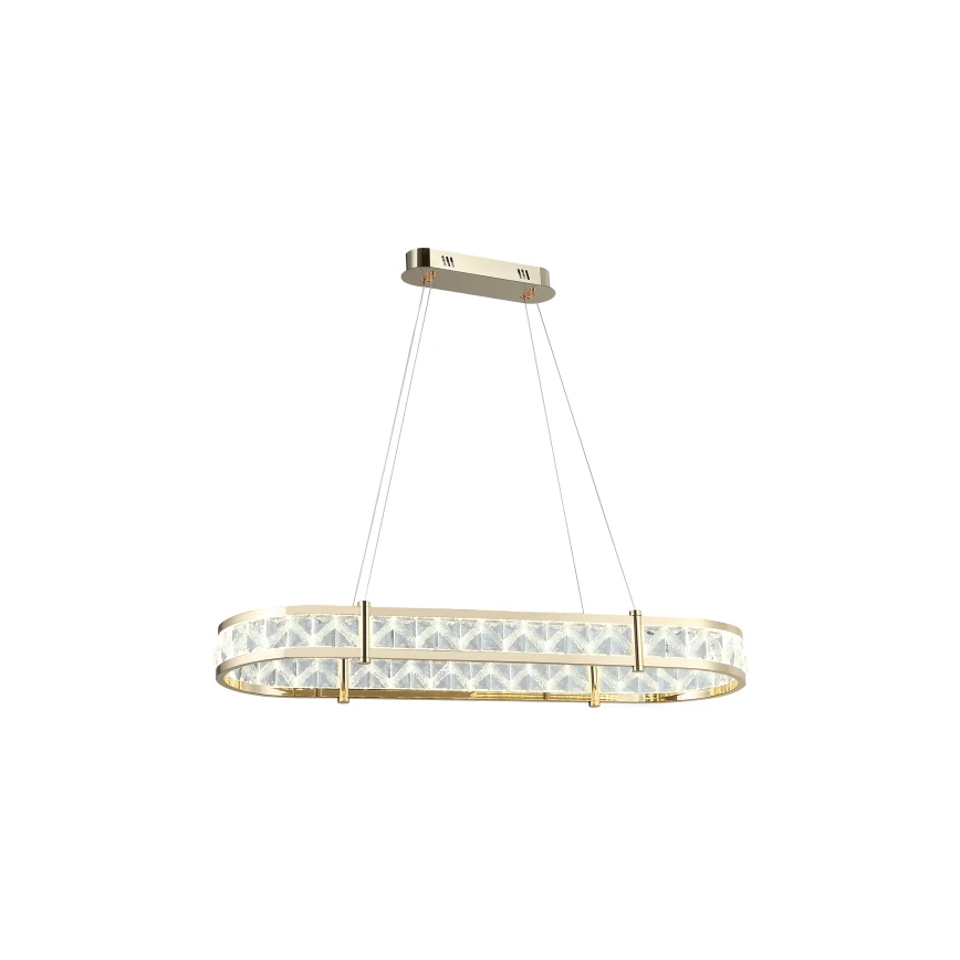 LED-dæmpbar krystalpendel på wire ENRIQUE LED/50W//230V 3000-6000K + fjernbetjening