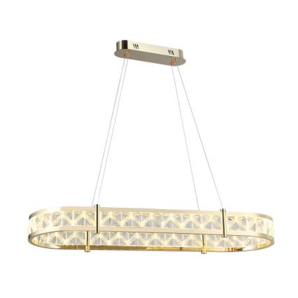 LED-dæmpbar krystalpendel på wire ENRIQUE LED/50W//230V 3000-6000K + fjernbetjening