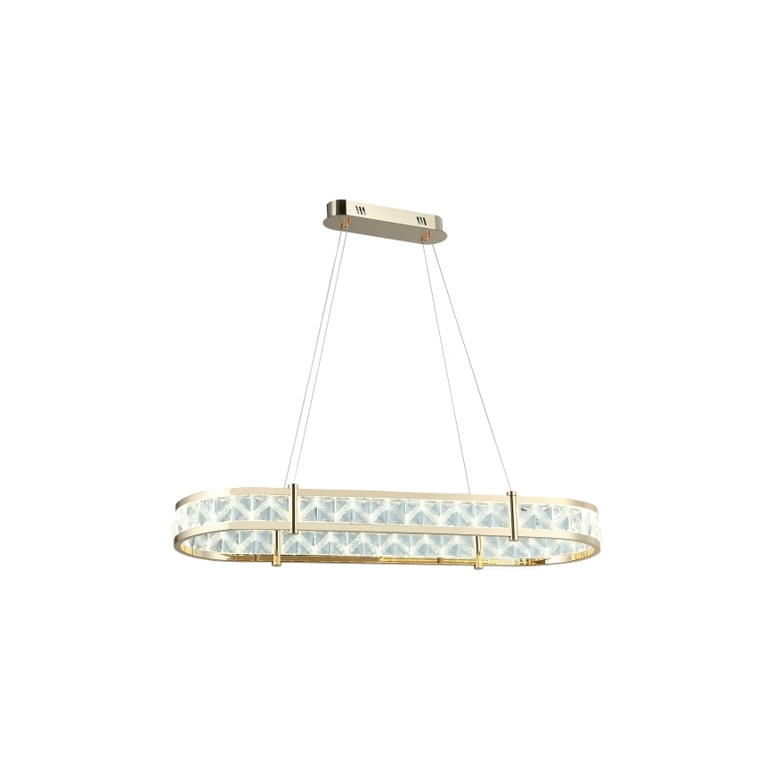 LED-dæmpbar krystalpendel på wire ENRIQUE LED/50W//230V 3000-6000K + fjernbetjening