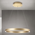 LED-dæmpbar pendel på wire KOLK LED/60W/230V 2700/3000/4000K Ø 60 cm guld