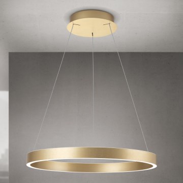 LED-dæmpbar pendel på wire KOLK LED/60W/230V 2700/3000/4000K Ø 60 cm guld