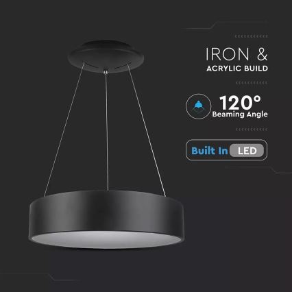 LED Dæmpbar pendel på wire LED/30W/230V