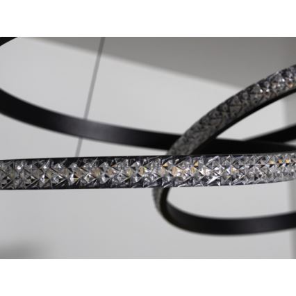 LED-dæmpbar pendel på wire LED/90W/230V 3000-6500K Ø 47 cm + fjernbetjening