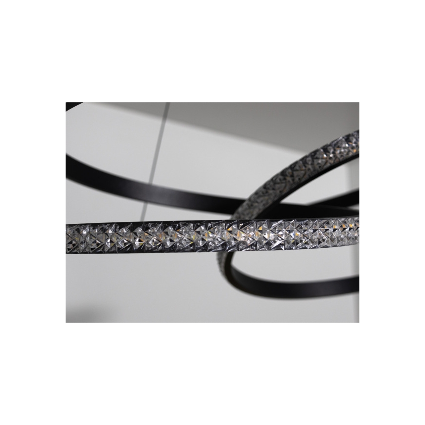 LED-dæmpbar pendel på wire LED/90W/230V 3000-6500K Ø 47 cm + fjernbetjening