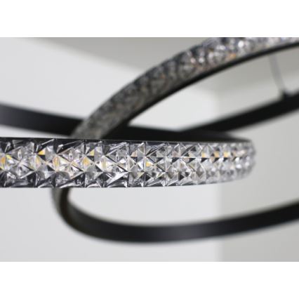 LED-dæmpbar pendel på wire LED/90W/230V 3000-6500K Ø 47 cm + fjernbetjening