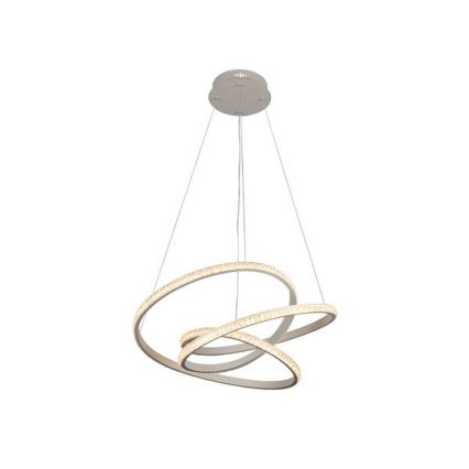 Dæmpbar LED-lysekrone på wire LED/90W/230V 3000-6500K Ø 47 cm + fjernbetjening