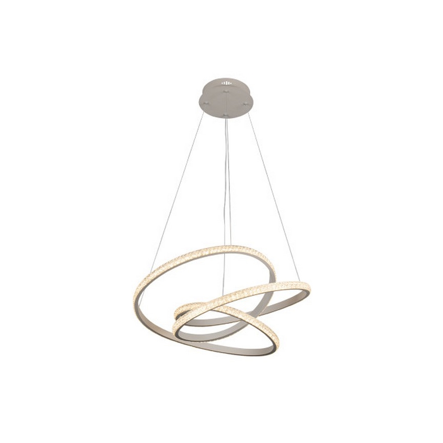 Dæmpbar LED-lysekrone på wire LED/90W/230V 3000-6500K Ø 47 cm + fjernbetjening