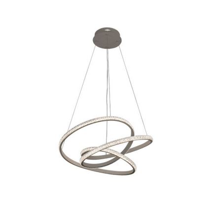 Dæmpbar LED-lysekrone på wire LED/90W/230V 3000-6500K Ø 47 cm + fjernbetjening