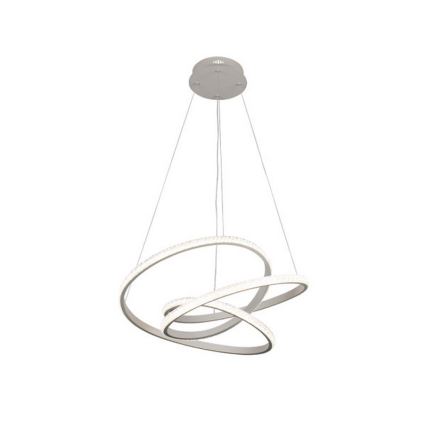 Dæmpbar LED-lysekrone på wire LED/90W/230V 3000-6500K Ø 47 cm + fjernbetjening