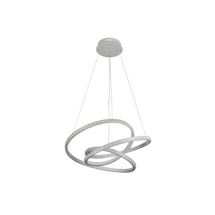 Dæmpbar LED-lysekrone på wire LED/90W/230V 3000-6500K Ø 47 cm + fjernbetjening