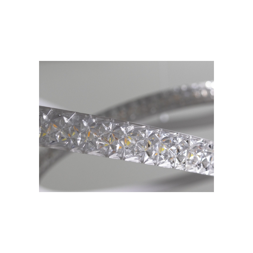 Dæmpbar LED-lysekrone på wire LED/90W/230V 3000-6500K Ø 47 cm + fjernbetjening