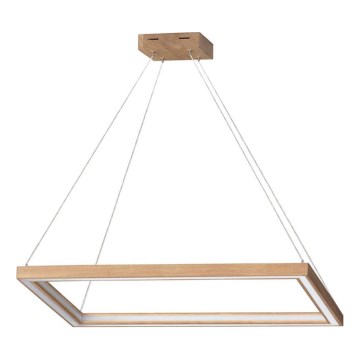 LED-dæmpbar pendel på wire LEGNO 2xLED/33W/230V eg