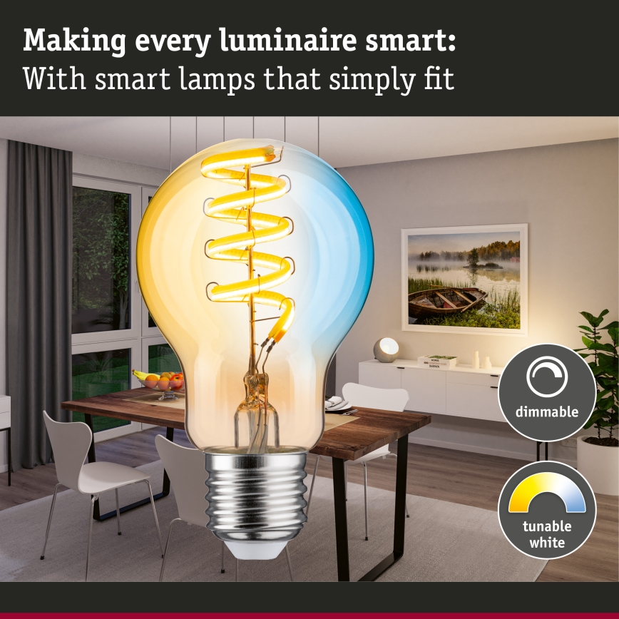 LED dæmpbar pære FILAMENT E27/7,5W/230V 2200-5500K - Paulmann 29155