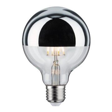 LED dæmpbar pære med spejlet kuppel GLOBE E27/6,5W/230V - Paulmann 28673