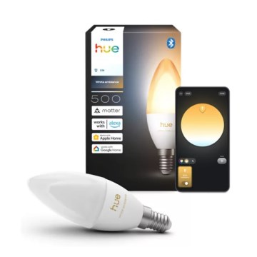 LED-dæmpbar pære Philips Hue White Ambiance B39 E14/3,7W/230V 1000-20000K