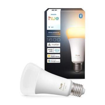 LED dæmpbar pære Philips Hue WHITE AMBIANCE E27/11,8W/230V 1000-20000K