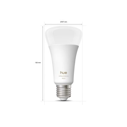 LED dæmpbar pære Philips Hue WHITE AMBIANCE E27/11,8W/230V 1000-20000K