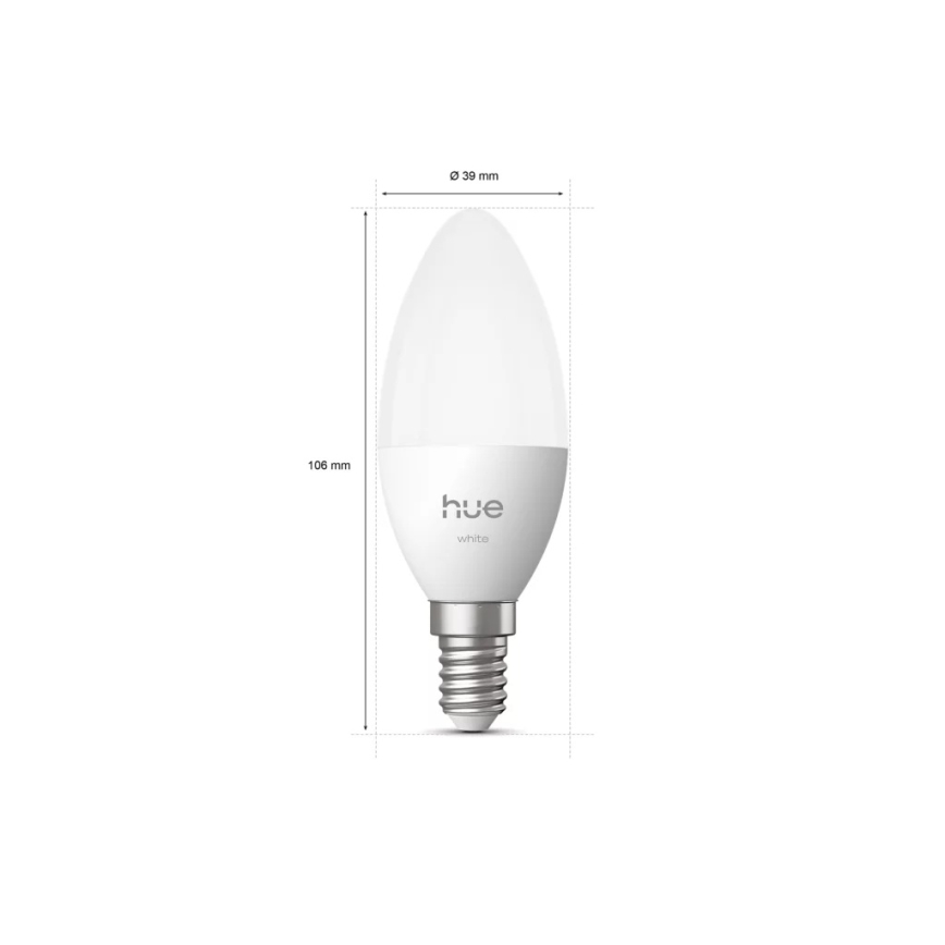 LED-dæmpbar pære Philips Hue White B39 E14/3,9W/230V 2700K