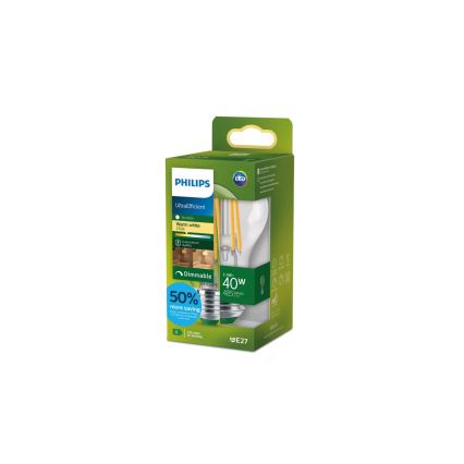 LED dæmpbar pære ULTRAEFFICIENT VINTAGE Philips A60 E27/2,3W/230V 2700K