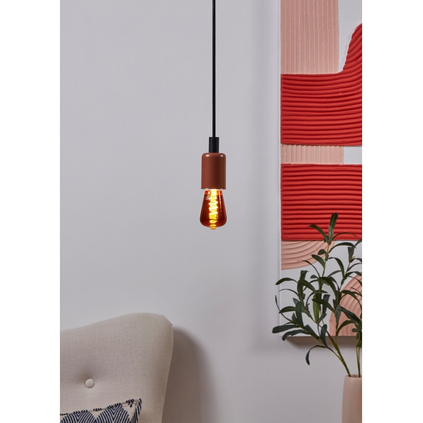 LED dæmpbar pære VINTAGE ST48 E27/4W/230V 2000K rød - Eglo 110199